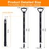 Extension Cord Organizer, 2 PCS Extension Cord Hanger with 5 Detachable Straps, Garage Garden Storage Straps for Cable, Hose, Rope, Tool view 3
