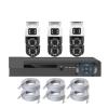 8CH 4CH POE NVR 6MP HD Waterproof Surveillance Camera Dual Lens PTZ Home IP Security System Video H.265 CCTV Kit(None,8CH and 6PCS 6MP) view 1