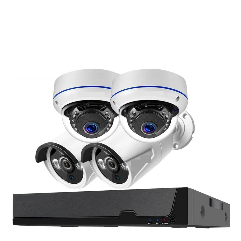 Tuya Smart 8MP POE Network Surveillance Camera System Kit 4K 8CH NVR Kit Outdoor Waterproof Audio CCTV IP Security Camera System(None,Purple_US Plug)