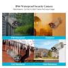 H.265 16CH 4MP POE Security Camera System Color Night Vision NVR Two-Way Audio Video CCTV Surveillance System Camera Set(None,Gray) view 2