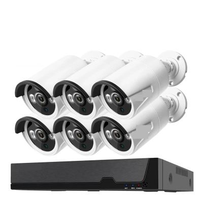 Tuya Smart 8MP POE Network Surveillance Camera System Kit 4K 8CH NVR Kit Outdoor Waterproof Audio CCTV IP Security Camera System(None,Sky Blue_AU Plug)