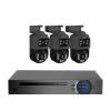 JUCFRDNJ 4CH Poe 6MP Camera System Video Surveillance Kit Security Camera Ptz Camera Outdoor Camera Two Way Audio Full Color Night(1T,4CH POE 3PCS 6MP CAM_EU Plug) view 1