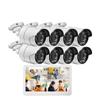 8CH 4K POE 12" LCD Screen NVR Kit H.265 CCTV Security Camera System Face Detection Outdoor 8MP IP Camera Video Surveillance Set(None,8CH NVR and 8 Camera) view 1