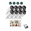 8CH 4K POE 12" LCD Screen NVR Kit H.265 CCTV Security Camera System Face Detection Outdoor 8MP IP Camera Video Surveillance Set(None,8CH NVR and 8 Camera) view 2