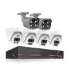 JUCFRDNJ H.265 8CH 5MP POE Camera System Two-Way One-Way Audio Smart AI Face Detect E-Mail Alert CCTV NVR Video POE Security Cam(None,8CH NVR 6 Camera B) view 1