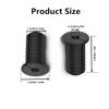 6 Pcs 3/4 inch Silicone Starlink Wall Grommets for Internet, Waterproof Wall Bushing for Organizing Protecting Cords, Black with Thread view 2