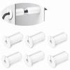 6 Pcs 3/4 inch Silicone Starlink Wall Grommets for Internet, Waterproof Wall Bushing for Organizing Protecting Cords, White with Thread view 1