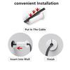 6 Pcs 3/4 inch Silicone Starlink Wall Grommets for Internet, Waterproof Wall Bushing for Organizing Protecting Cords, White with Thread view 3
