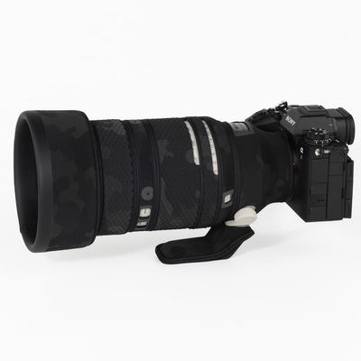 CHASING BIRDS Lens Camouflage Waterproof Coat for Sony FE 135mm F1.8 GM Rainproof Lens Protective Cover Version IV (Shadow Black, with 1.4X and 2.0X TC)
