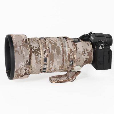 CHASING BIRDS Lens Camouflage Waterproof Coat for Sony FE 135mm F1.8 GM Rainproof Lens Protective Cover Version IV (Brown Grid, with 2.0X TC (SEL20TC))