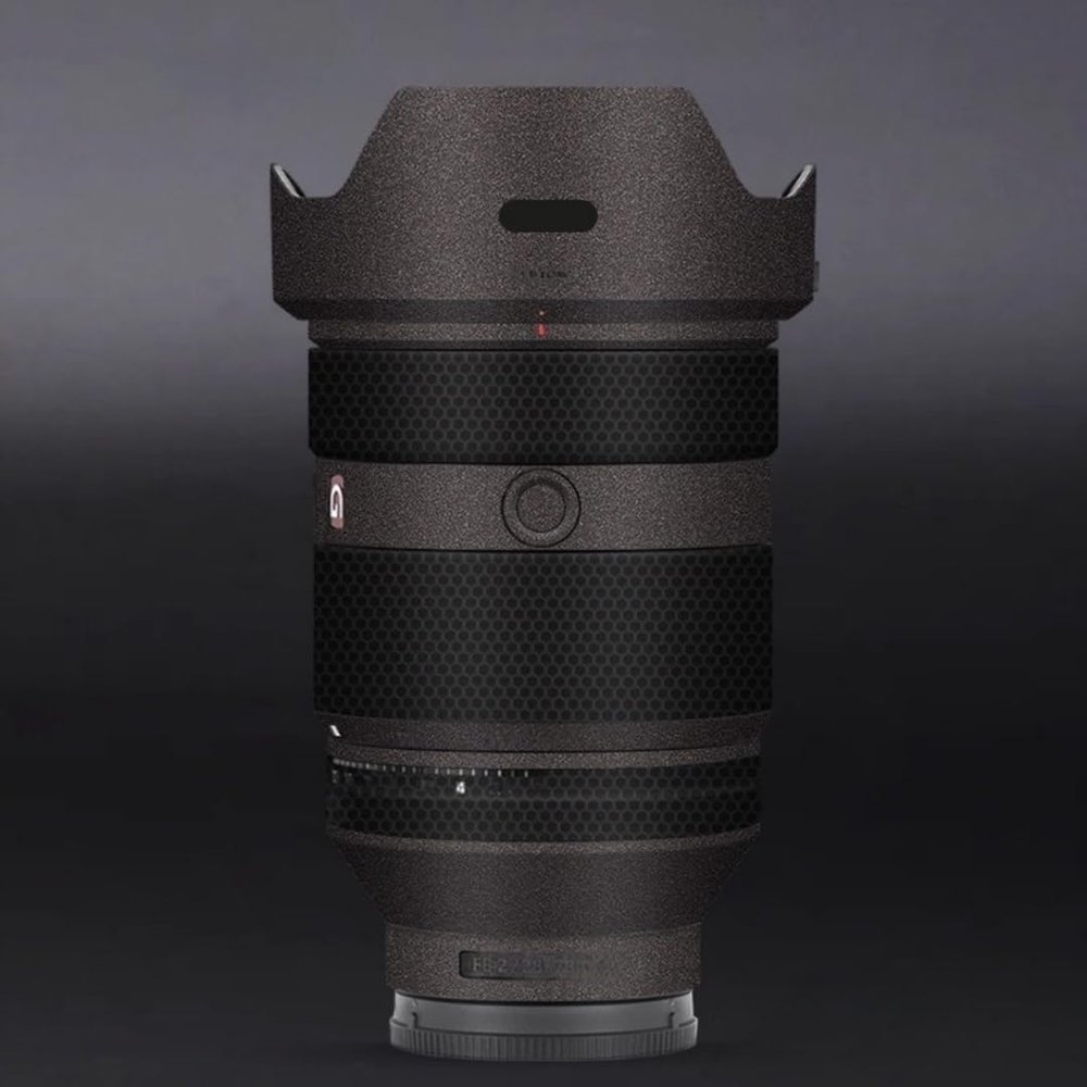 Camera Lens Protector Coat Protective Film Vinyl Wrap Skin Premium Sticker for Sony FE 28-70mm F2 GM Decal 28-70 F 2 GM (Metallic Brown)