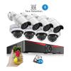 JUCFRDNJ 4CH/8CH Security NVR Sets 5MP POE Camera Face Detection Audio Sound CCTV System Dome Bullet Outdoor Surveillance Kit(None,8CH NVR and 6cameras) view 2