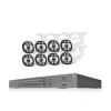 JUCFRDNJ 16CH 5MP POE Camera Kit Security H.265 Surveillance System 2-Way CCTV Security NVR Kit System Smart AI Face Detection(None,16CH 5MP 8 Cameras) view 1