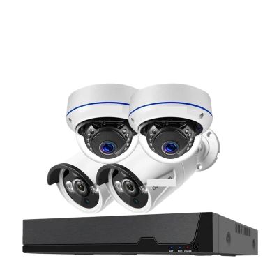JUCFRDNJ Tuya Smart 8MP POE Network Surveillance IP Camera System Kit 4K 8CH NVR Outdoor Waterproof Audio CCTV IP Security Camera System(None,Purple_US Plug)