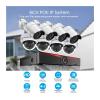 JUCFRDNJ 4CH/8CH Security NVR Sets 5MP POE Camera Face Detection Audio Sound CCTV System Dome Bullet Outdoor Surveillance Kit(None,4CH NVR n 2 Dome) view 3