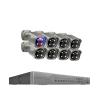 JUCFRDNJ 16CH 8MP 5MP POE Camera System H.265 4K Face Human Detect Two-Way Audio Colorful Night Security Surveillance Camera(None,16CH 8pcs 8MP Cam) view 1