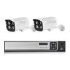 JUCFRDNJ H.265 HD 5MP POE NVR Kit Street CCTV Record Security System Bullet IP Camera Audio Outdoor Home Video Surveillance Camera Set(1T,8CH NVR and 2 Camera_UK Plug) view 1