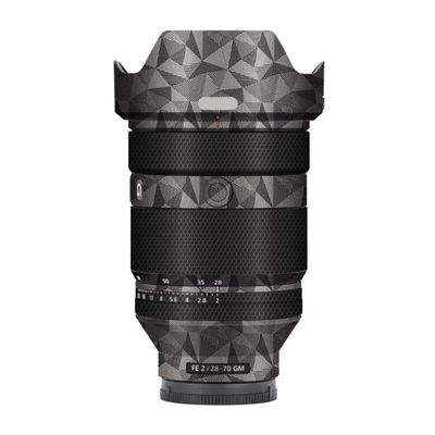 Camera Lens Protector Coat Protective Film Vinyl Wrap Skin Premium Sticker for Sony FE 28-70mm F2 GM Decal 28-70 F 2 GM (Triangle Titanium)