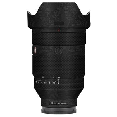 Camera Lens Protector Coat Protective Film Vinyl Wrap Skin Premium Sticker for Sony FE 28-70mm F2 GM Decal 28-70 F 2 GM (Wave Black)