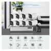 JUCFRDNJ H.265 HD 5MP POE NVR Kit Street CCTV Record Security System Bullet IP Camera Audio Outdoor Home Video Surveillance Camera Set(None,8CH NVR and 4 Camera_AU Plug) view 2