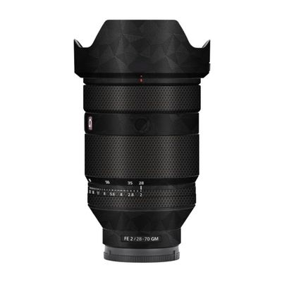 Camera Lens Protector Coat Protective Film Vinyl Wrap Skin Premium Sticker for Sony FE 28-70mm F2 GM Decal 28-70 F 2 GM (Triangle Black)