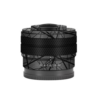 Camera Lens Skin Anti-Scratch Sticker for Sony FE 28-60mm F4-5.6 Coat Vinyl Protective Film Decals 28-60 4-5.6(Cross Gray)