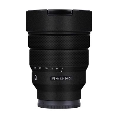 Camera Lens Sticker for Sony FE 12-24mm F4 G Macro Coat Wraps Film Protective Vinyl Decal Skin 12-24 4(Frosted Black)