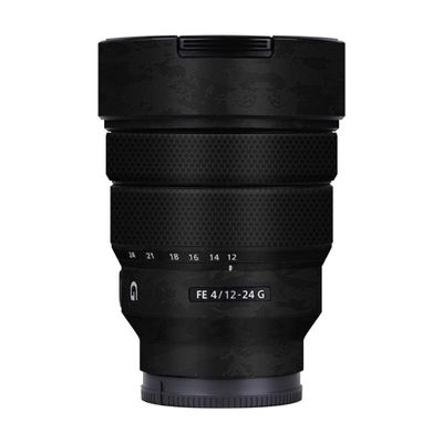 Camera Lens Sticker for Sony FE 12-24mm F4 G Macro Coat Wraps Film Protective Vinyl Decal Skin 12-24 4(Knight Black)
