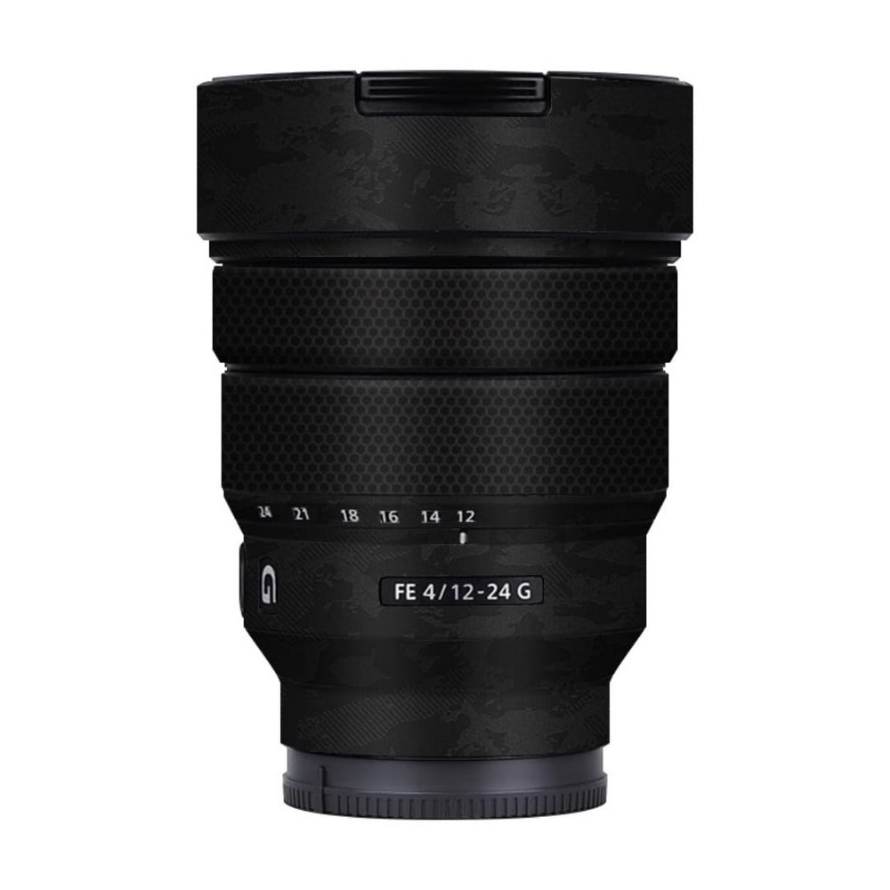 Camera Lens Sticker for Sony FE 12-24mm F4 G Macro Coat Wraps Film Protective Vinyl Decal Skin 12-24 4(Knight Black)