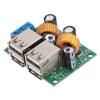 FTVOGUE 4 USB Port Converter Module Power Supply Conversion Board, DC 12V 24V 40V to 5V 5A, Brass Material, A5268 Chip, Compact Design view 4