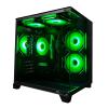 ALCPOK PC Gaming Desktop AMD Ryzen 7 5700G RAM 16G 3200MHz DDR4 1TB M.2 Prebuilt Computer Tower 550W Bronze Power Supply ARGB Air Colling Computer for Office Game view 1