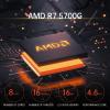 ALCPOK PC Gaming Desktop AMD Ryzen 7 5700G RAM 16G 3200MHz DDR4 1TB M.2 Prebuilt Computer Tower 550W Bronze Power Supply ARGB Air Colling Computer for Office Game view 3