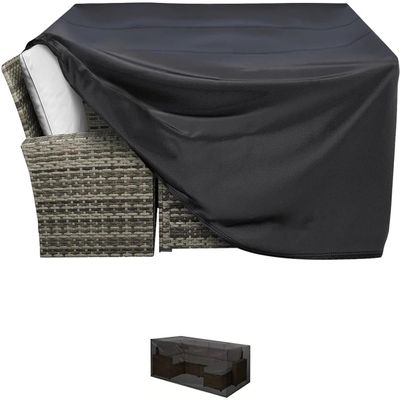 Garden Furniture Cover Outdoor Furniture Rain Cover Durable Garden Patio Wicker Sofa Table and Chair Set Cover Outdoor Furniture Protective Cover(315 * 180 * 74cm/LxWxH)