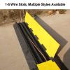 Cable Hider Floor Cable Cover Cord Cover for Wires on Floor Protective Wire Ramp Driveway Rubber Traffic Speed Bumps(22x3.2cm/9x1.3in) view 4