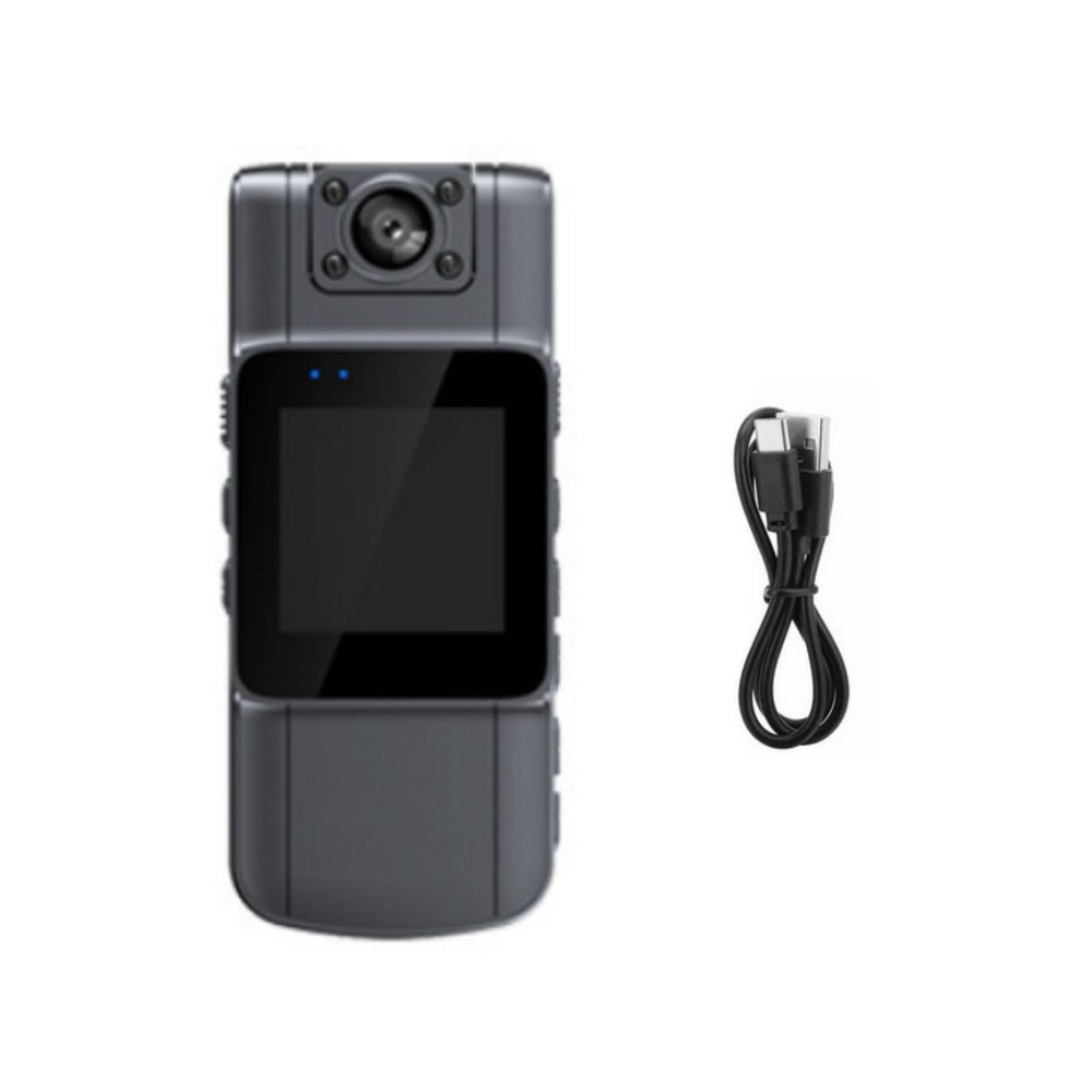 CHICHIYANG Body Camera 1080P HD Video Display 180 Rotatable Lens & 155 Wide-Angle Lens Design 1/4" Threaded Mount for Shooting