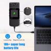 CHICHIYANG Body Camera 1080P HD Video Display 180 Rotatable Lens & 155 Wide-Angle Lens Design 1/4" Threaded Mount for Shooting view 3