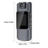 CHICHIYANG Body Camera 1080P HD Video Display 180 Rotatable Lens & 155 Wide-Angle Lens Design 1/4" Threaded Mount for Shooting view 4