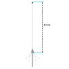 FMUSER UV100 Dual Band Base Antenna,41 Inch 144/430MHz Fiberglass Ham Radio Antenna for Ham Radio Base Station view 2