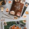 100 PCS Autumn Aesthetic Stickers, Thanksgiving Fall Stickers for Woman,Pumpkin Maple Leaf Animals Sticker for Water Bottles Laptop Scrapbooking,Harvest Party Favorites Decals for Adult view 2