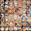 100 PCS Autumn Aesthetic Stickers, Thanksgiving Fall Stickers for Woman,Pumpkin Maple Leaf Animals Sticker for Water Bottles Laptop Scrapbooking,Harvest Party Favorites Decals for Adult view 3