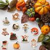 100 PCS Autumn Aesthetic Stickers, Thanksgiving Fall Stickers for Woman,Pumpkin Maple Leaf Animals Sticker for Water Bottles Laptop Scrapbooking,Harvest Party Favorites Decals for Adult view 4