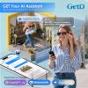 AI Glasses for Men & Women, Smart Glasses Powered by ChatGPT, AI Real-time Translation with 145 languages, 11H Music Play, Bluetooth Sunglasses with Polarized Lens, UV Protection for Daily Use, Travel view 4