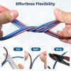 HiFind 16/2 Gauge AWG Car Audio Speaker Wire Cable 20 Ft, Professional Shielded OFC Zipper Wire, Transparent Soft PVC for Automotive Stereo HiFi Home Theater System, Subwoofer, Blue+ Brown view 4