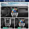 [4+128G] Android 15 Car Radio Stereo for Jeep Compass Patriot 2007-2009 with Wireless Carplay&Android Auto,10.1 Inch Car Radio with Mirror Link Bluetooth FM/RDS WiFi GPS EQ DSP SWC view 2
