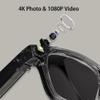 8MP Camera Glasses, AI Smart Glasses with Real-Time Translation, 32GB Storage, Max 10Hrs Playtime,12 Mins Video Rec Pertime| 2 Lens SetTransparent&Black for Outdoor,Work,Travel, Business - Clear view 2