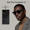8MP Camera Glasses, AI Smart Glasses with Real-Time Translation, 32GB Storage, Max 10Hrs Playtime,12 Mins Video Rec Pertime| 2 Lens SetTransparent&Black for Outdoor,Work,Travel, Business - Clear view 3