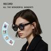 8MP Camera Glasses, AI Smart Glasses with Real-Time Translation, 32GB Storage, Max 10Hrs Playtime,12 Mins Video Rec Pertime| 2 Lens SetTransparent&Black for Outdoor,Work,Travel, Business - Clear view 4
