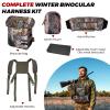 CarriTurf Waterproof Binoculars Harness with Rangefinder Pouch - Silent Material, Magnetic Closure, Hand Warmer Pockets for Hunting, Hiking & Giftable Outdoor Gear view 3