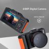 Yoidesu 4K Digital Camera for Photography, 64MP 18X Optical Zoom Digital Camera with Flip Screen, 3 Inch HD Display Screen Auto Focus Vlogging Camera, for Beginner, Teens (3 Inch Screen #11) view 2