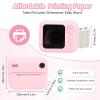EBTOOLS Instant Print Camera, 48Mp, 2 Inch Hd Screen, 6X Digital Zoom, 3.3 Inch Photo, Waterless Black and White Print, Mp3 Player, Portable Thermal Printing Camera, for Studants (Pink) view 3